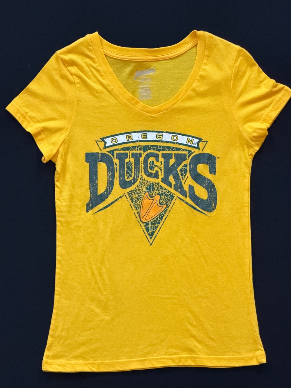 Women's Short Sleeve V-Neck Tee- University of Oregon Ducks